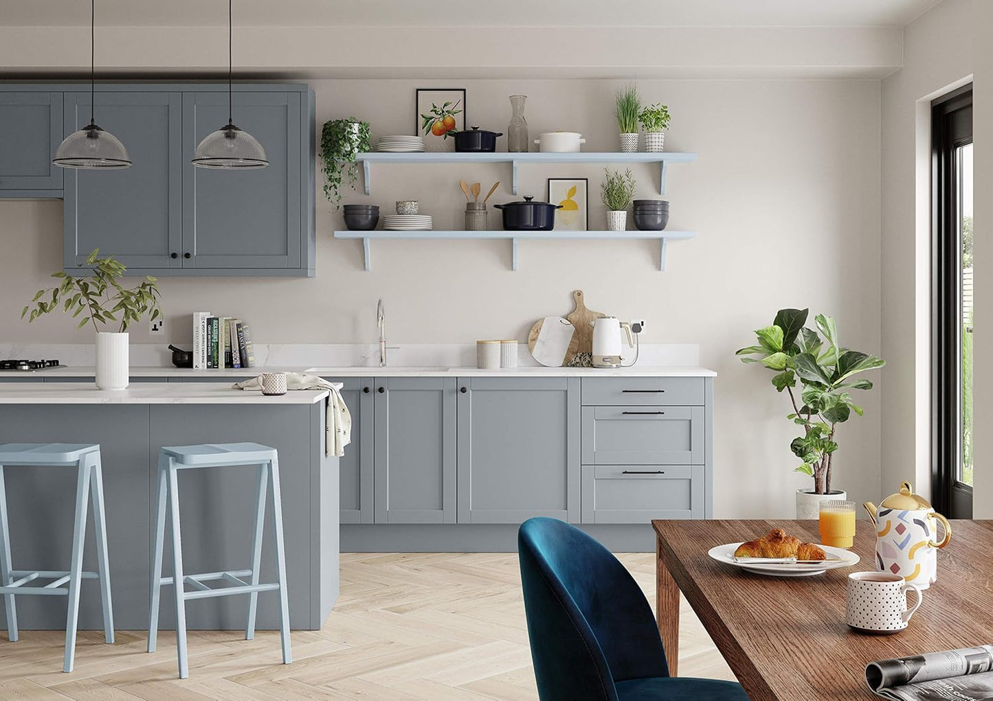 Dulux Matt Emulsion Paint For Walls And Ceilings - Just Walnut 2.5 Litres