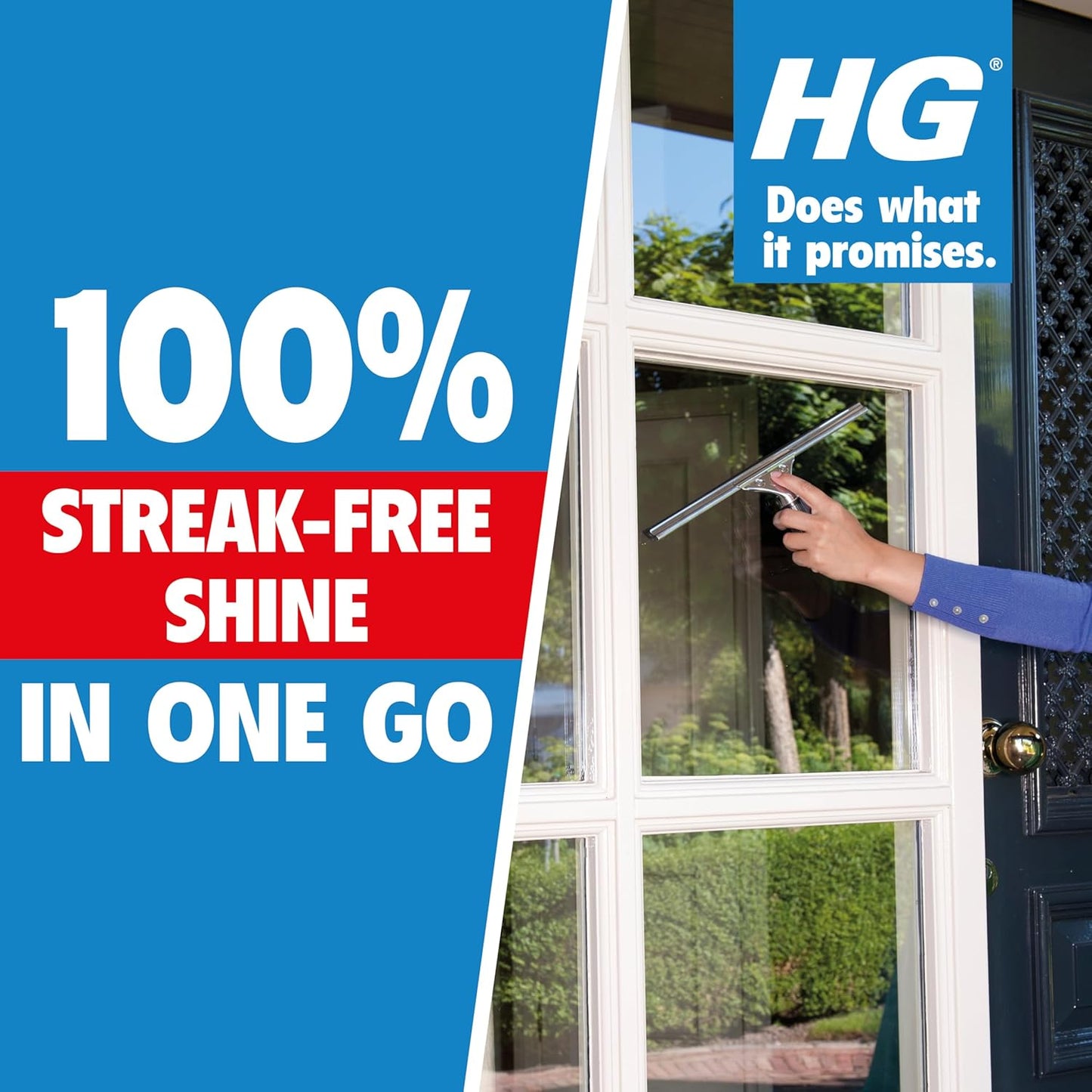 HG Glass and Mirror Cleaner, Streak-Free Glass Cleaner 500ml
