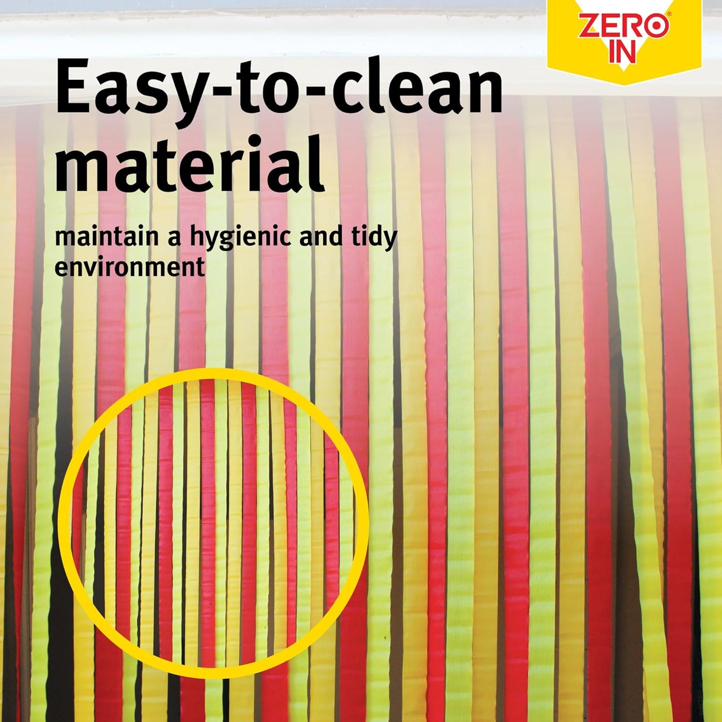 Coloured PVC Strip Blind Fly Door Curtain Indoor Flying Insect Screen 90cm x 2m