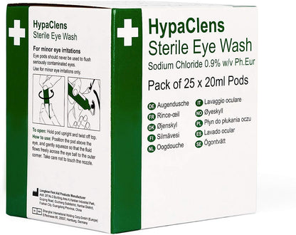 Hypaclense Saline Eye Wash Pods 5ml (Pack of 25) 2404096