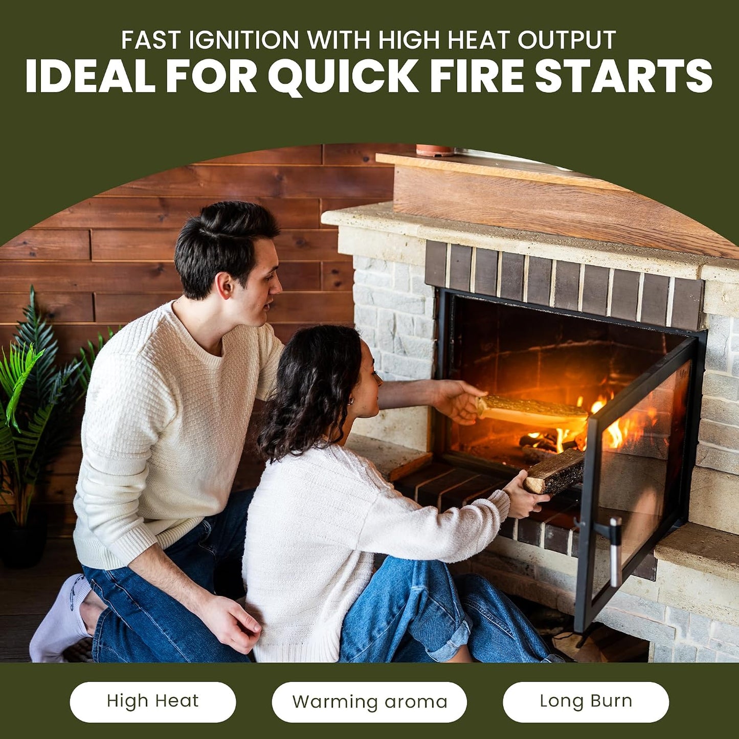 Firewood | Hardwood Kiln Fire Wood | Heat Logs for fire pit and stoves | 40L Bag