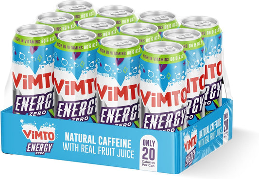 Vimto Original Energy Drink | No Added Sugar | Sparkling Juice | 12 x 500ml