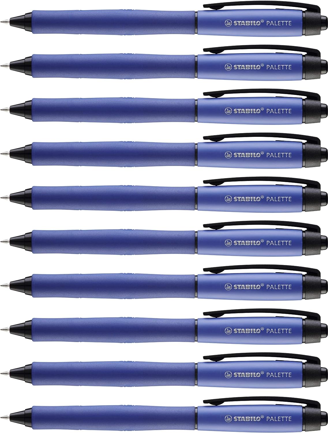 Retractable Rollerball Pen - STABILO PALETTE - Pack of 10 - Blue 268/41-01