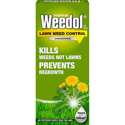 Weedol Lawn Weedkiller | Highly Concentrated | Kills Weeds Not Lawns | 1 Litre