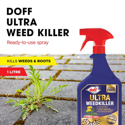 Doff NEW Ultra Weedkiller | Glyphosate Free | 1 Litre Trigger Spray