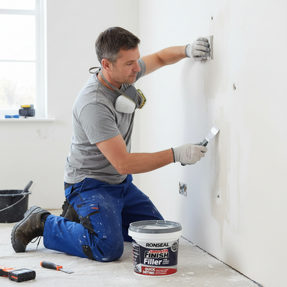 Ronseal Smooth Finish, Quick Drying Filler | White | 1 x 600g Tub