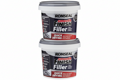 Ronseal Smooth Finish, Quick Drying Filler | White | 1 x 600g Tub