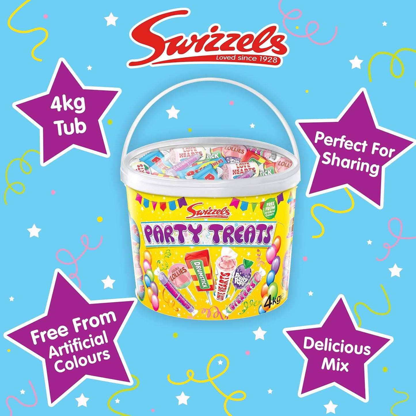 Swizzels Party Treat Gifting Tub 3 x 4kg | 12kg Retro Sweet assortment