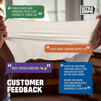 Ultragrime Garage Clean Up | XXL Wipes | Cloth Wipes | 80's