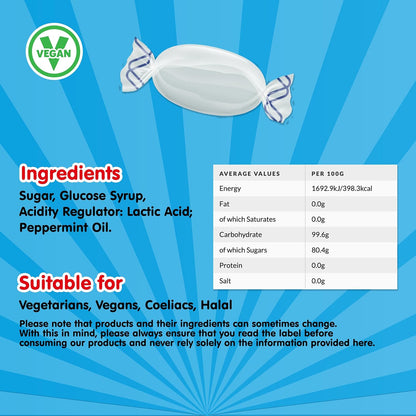 Swizzels Crystal Mints 3kg | Bulk Bag Boiled Mint Sweets