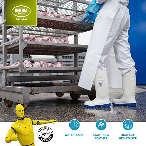 Bekina Easygrip Full Safety Boot White  {All Sizes} - UK BUSINESS SUPPLIES