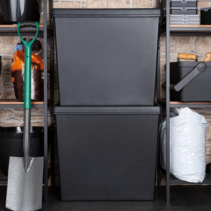 Wham Bam Black Recycled Storage Box 92 Litre