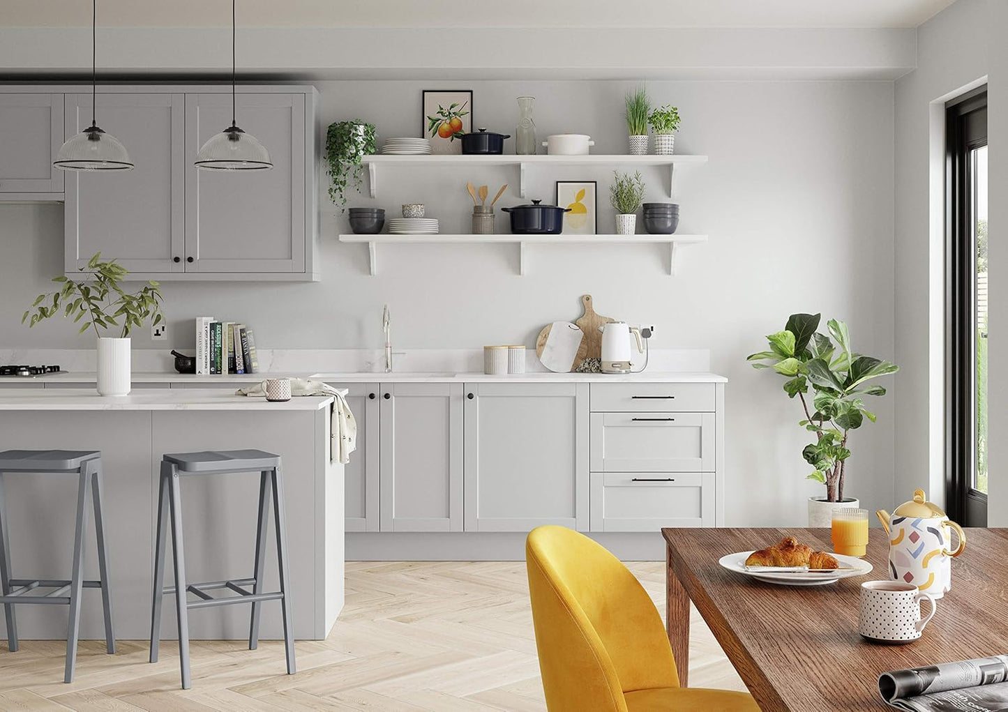 Dulux Walls & Ceilings Matt Emulsion Paint - Polished Pebble - 2.5L