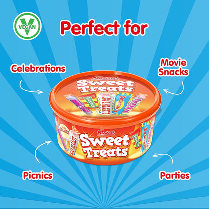 Swizzels Sweet Treats Tub 600g | Swizzels Sweet Shop Favourites | 3 Pack