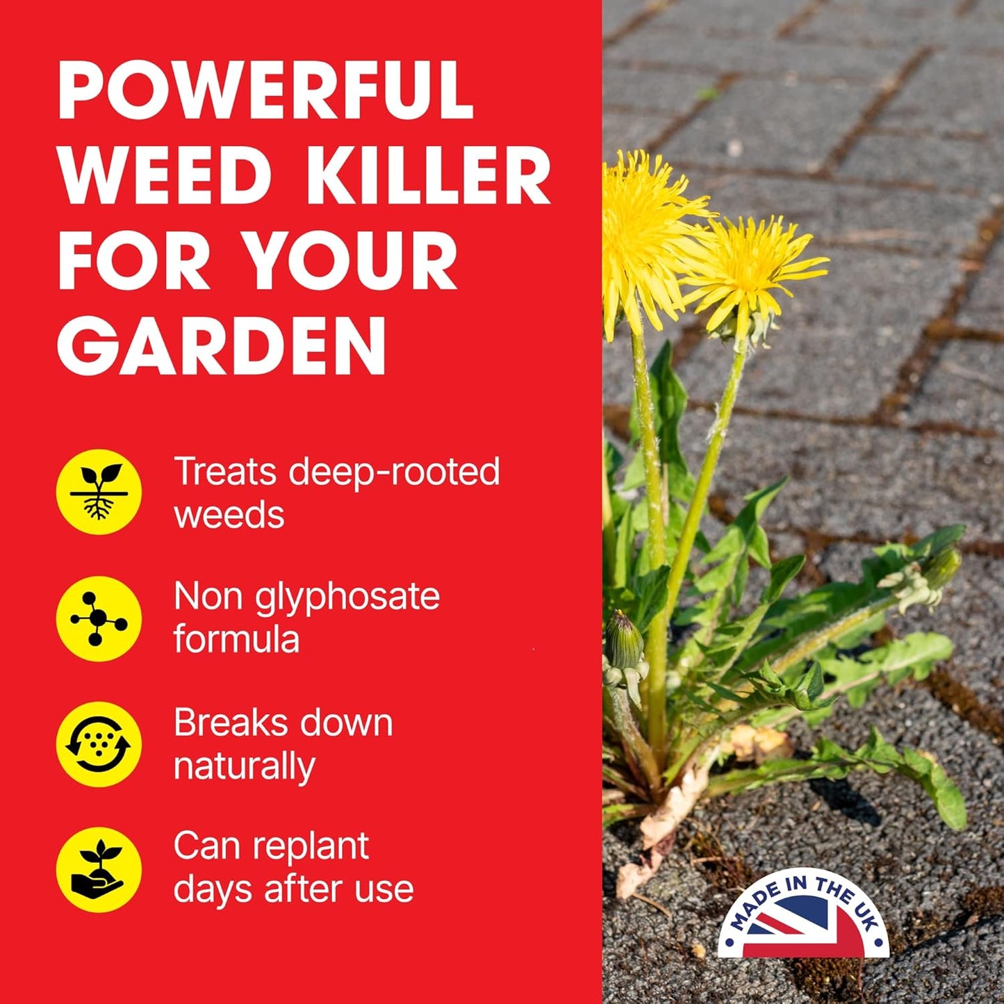 Doff NEW Ultra Weedkiller | Glyphosate Free | 1 Litre Trigger Spray