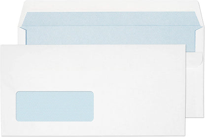Blake Purely Everyday Wallet Self Seal Window White DL 110×220mm 90gsm Envelopes (1000) - UK BUSINESS SUPPLIES