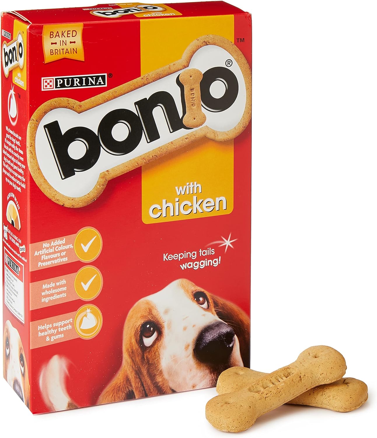 Bonio Dog Treats Chicken Biscuits 3 x 650g
