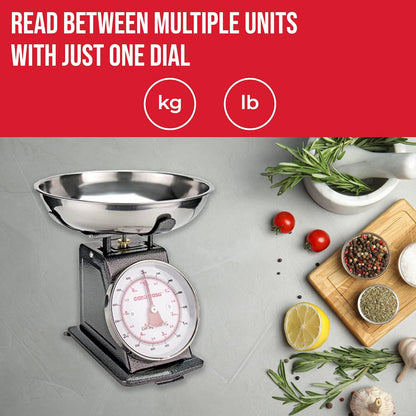 Mechanical Kitchen Scales, Professional Food Weighing Scale Dual Display