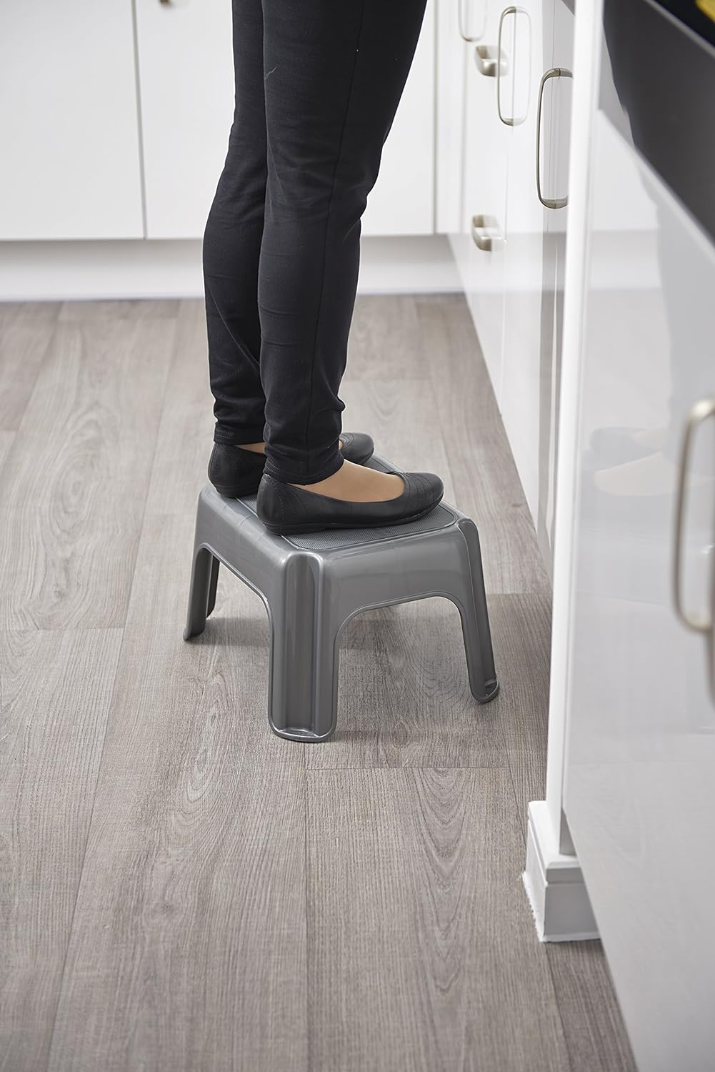Addis Step Stool Metallic Grey
