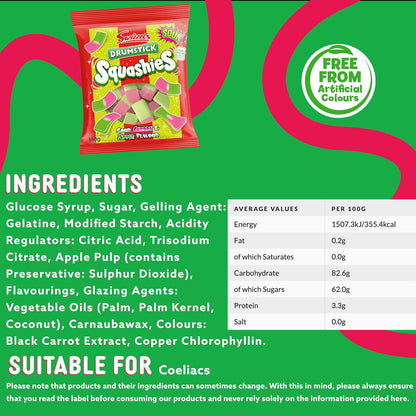 Swizzels Drumstick Squashies Sour Cherry & Apple 140g