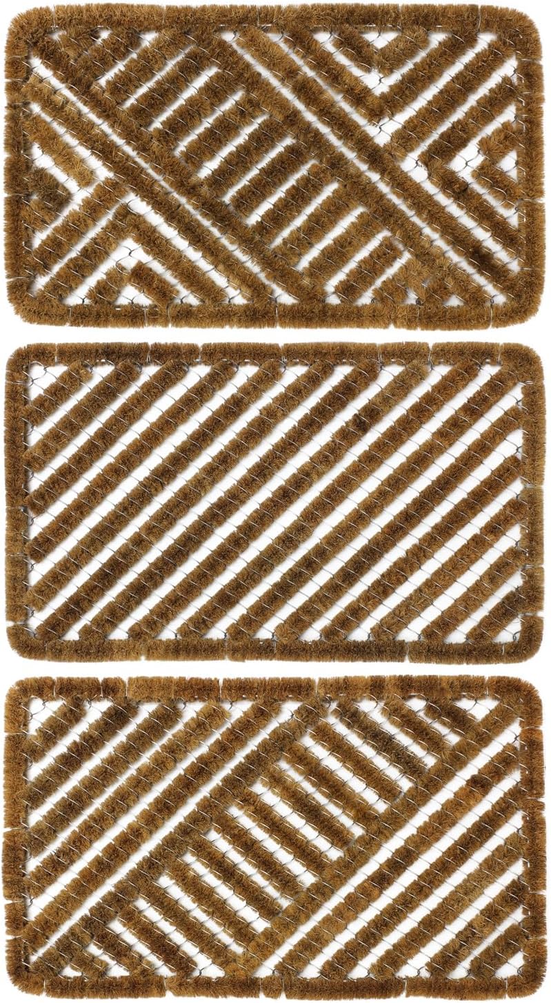 JVL Boston Scraper Door Mat, 39 x 59 cm