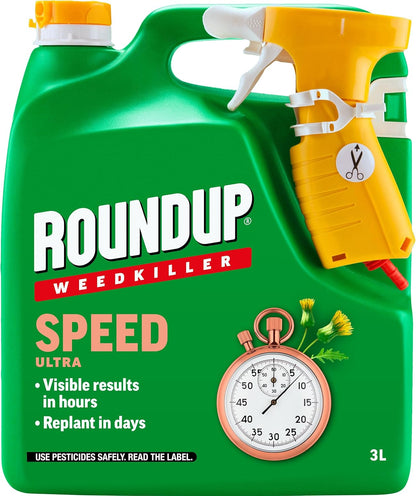 Roundup Speed Ultra (Glyphosate Free), Weedkiller, Manual Spray - 3 Litre