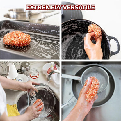 Copper Plated Scourers | 3 Pack | Tough & Abrehessive