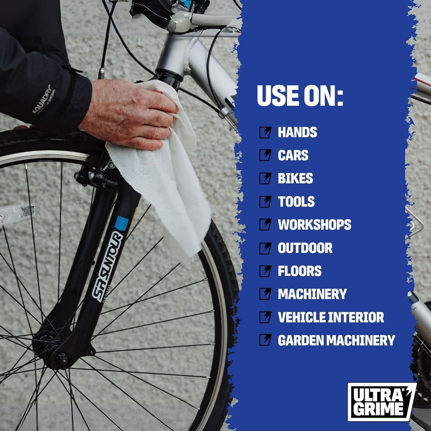 Ultragrime Garage Clean Up | XXL Wipes | Cloth Wipes | 80's