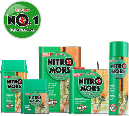 Nitromors Original Paint Stripper, Varnish & Lacquer Remover, For Wood, Metal & Concrete, 2 L
