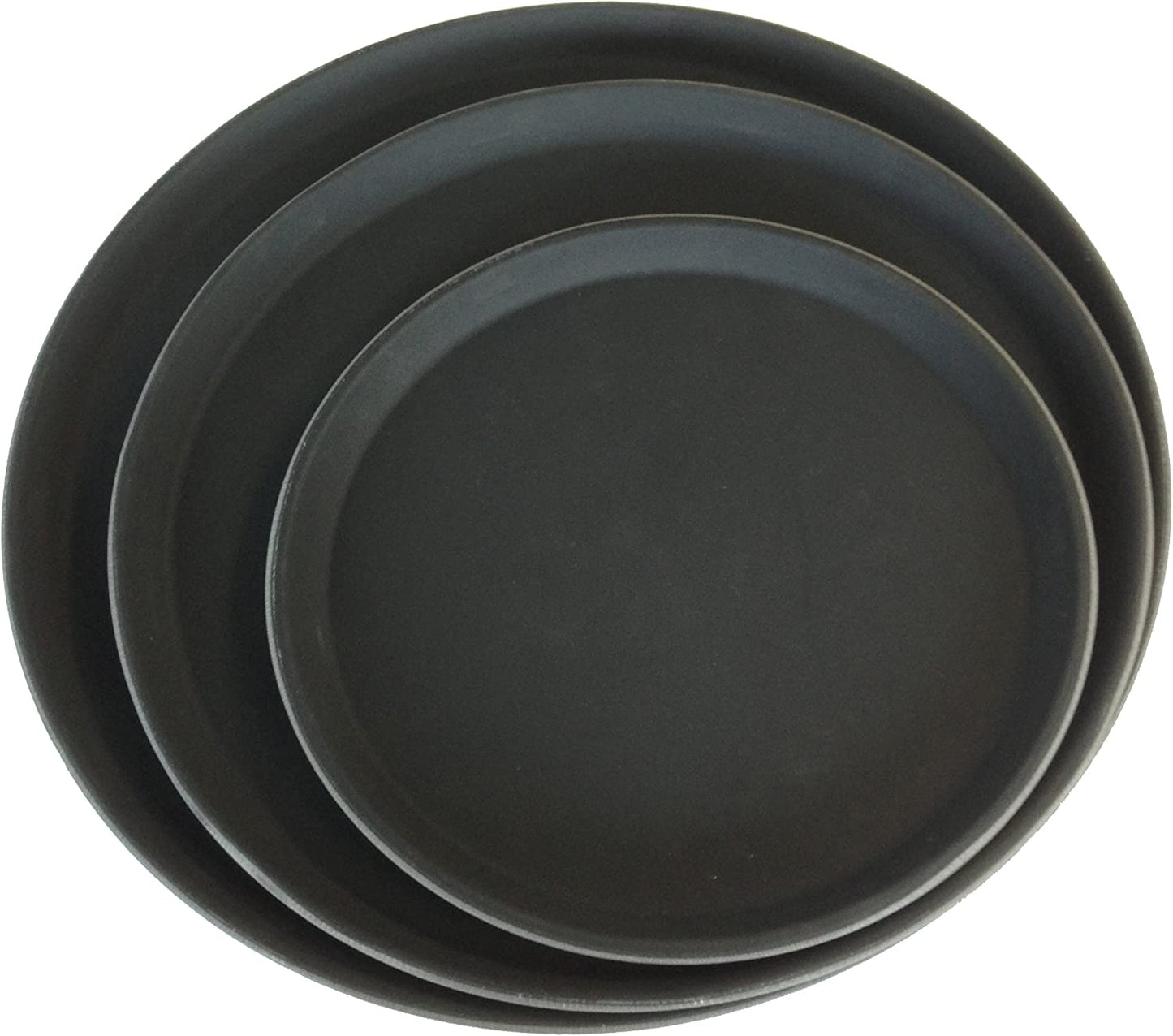 Round Bar tray -  14'' Black Non Slip Round Serving Drinks Trays - UK BUSINESS SUPPLIES