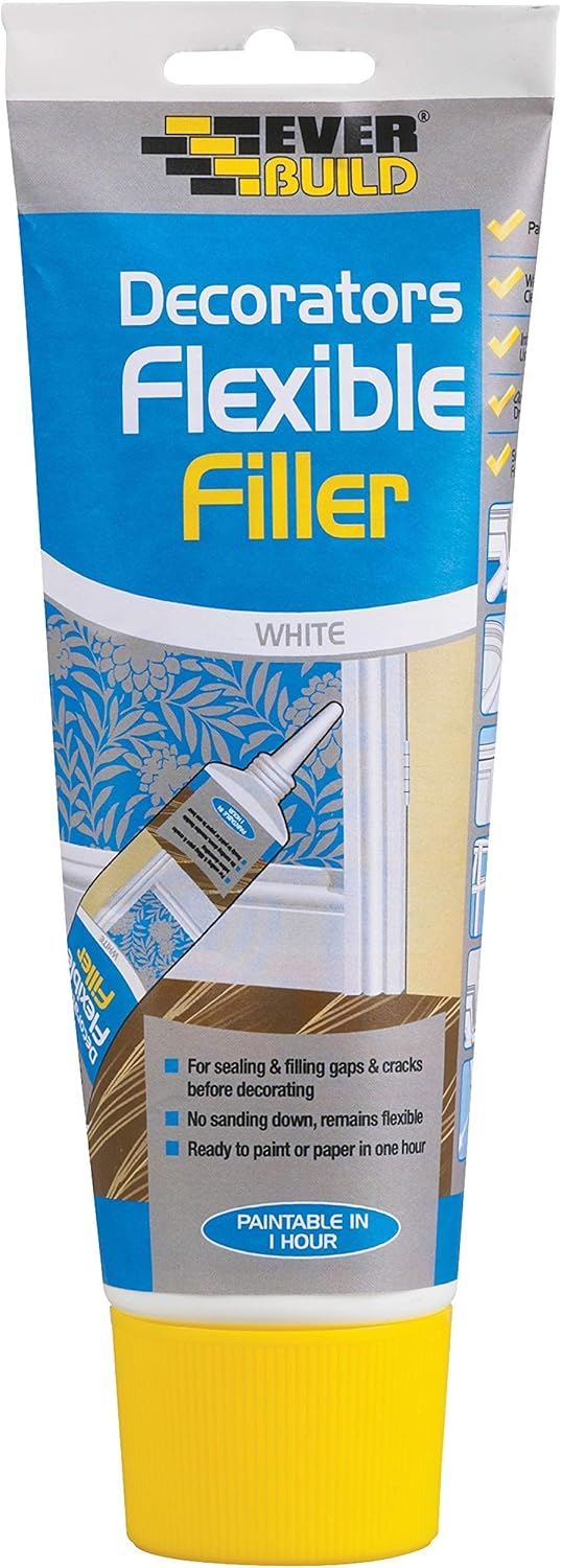 Everbuild Flexible Decorators Filler, White, 200 Ml