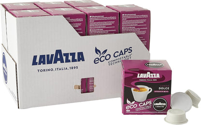 Lavazza A Modo Mio Lungo Dolce Eco Caps | 5 x 16's Bundle {80's}