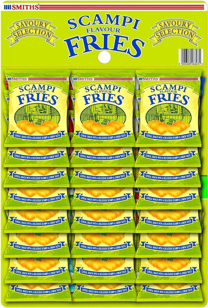 Walkers Smiths Scampi Fries Pub Card Snacks 24 x 27g