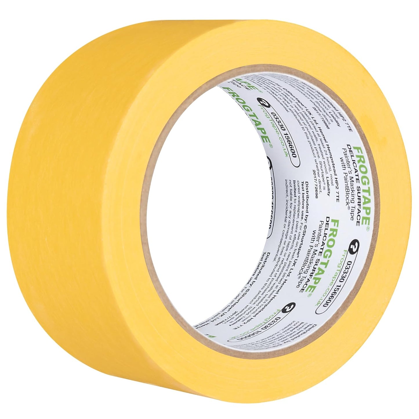 Frog Tape Yellow | Delicate Surface Painters Masking Tape | 48mm X 41.1M Roll