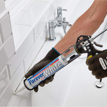 Everbuild Forever Ivory Anti-Mould Silicone Sealant  Ivory | 295ml