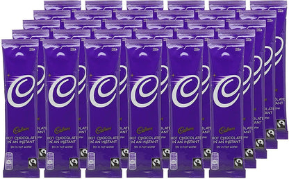 Cadbury Fairtrade Hot Chocolate Instant Sticks 100x 28g | Add Water (2 Pack of 50)