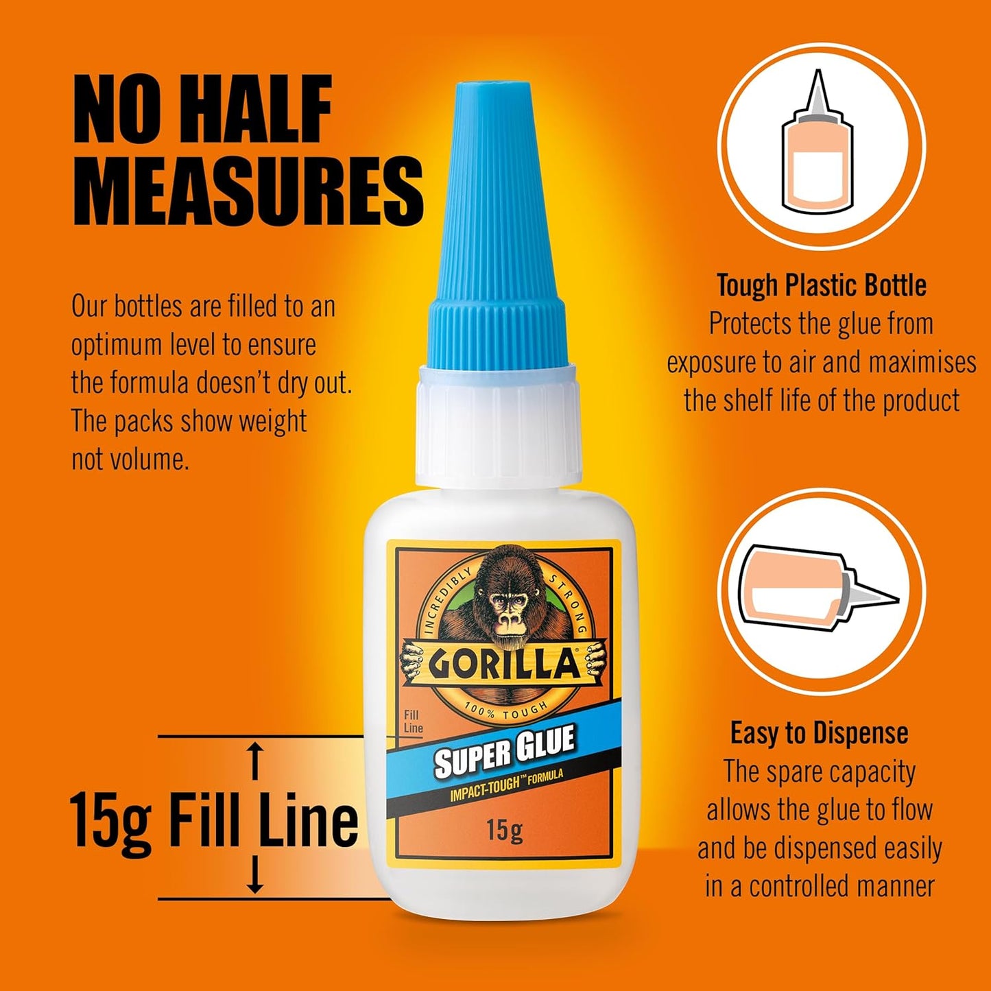Gorilla Super Glue, 15G