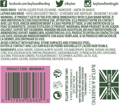 Baylis & Harding Jasmine & Apple Blossom Anti Bacterial Hand Wash 500ml