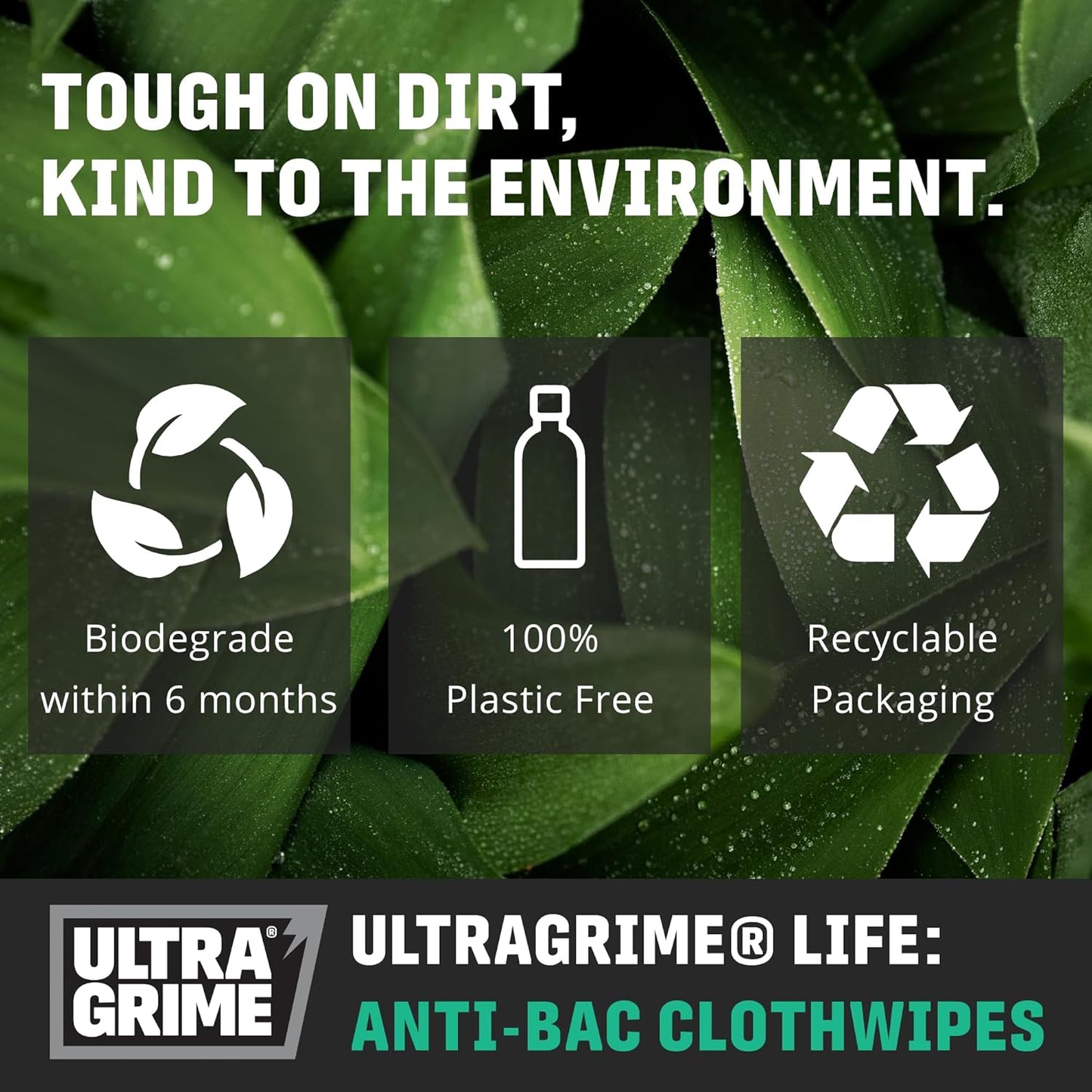 UltraGrime Antibacterial Wipes 40 Thick Large Wipe Pack