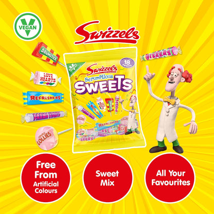 Swizzels Scrumptious Sweets 173g | Retro Classics | 6 Pack Bundle