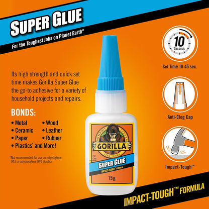 Gorilla Super Glue, 15G