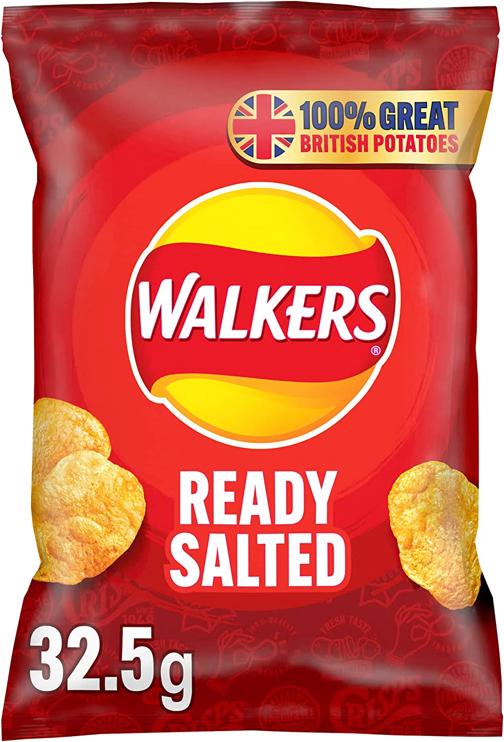 Walkers Ready Salted Crisps Pack 32's - UK BUSINESS SUPPLIES
