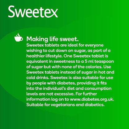 Sweetex Calorie Free Tablets for Tea & Coffee 700's Dispenser