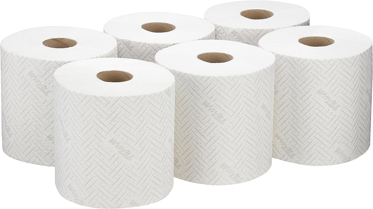 WypAll L20 Cleaning and Maintenance Wiping Paper 7278 - 2 Ply Centrefeed Rolls - 6 Rolls x 400 White