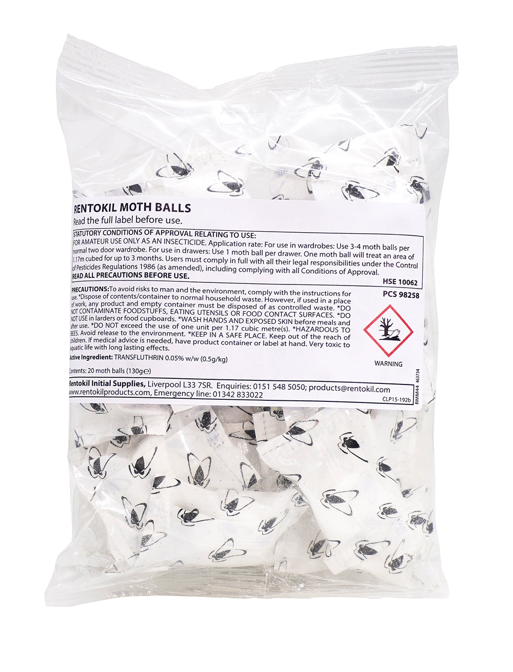 Rentokil Moth Balls Pack Of 20