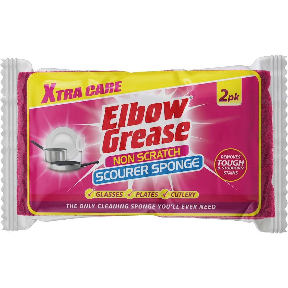 Elbow Grease  Non-Scratch Scourer Sponge | 1 x 2 Pack