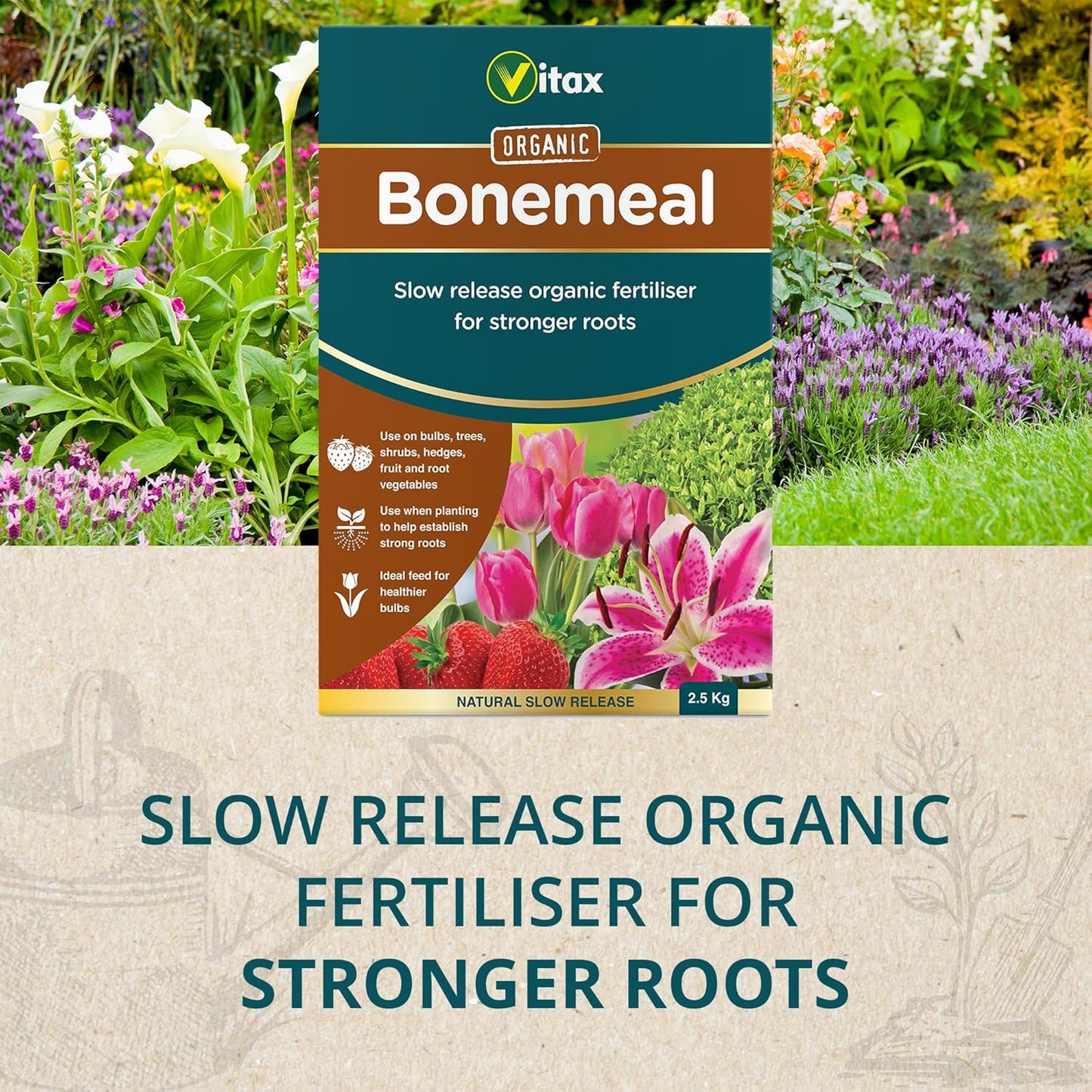 Vitax Bonemeal | Slow Realease Fertiliser | All Pant Formula 2.5Kg