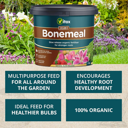 Vitax Bonemeal | Organic Fertiliser | Slow Release Formula | 5kg