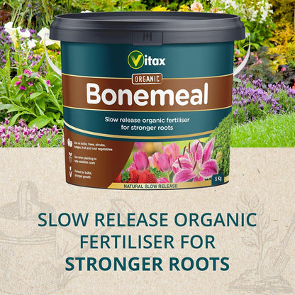 Vitax Bonemeal | Organic Fertiliser | Slow Release Formula | 5kg