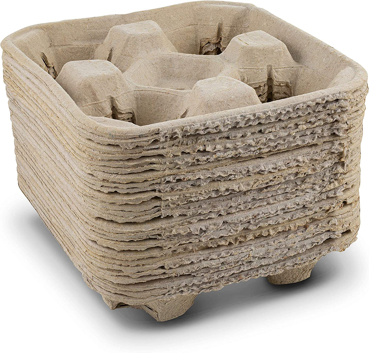 Belgravia  Moulded Pulp 4 Cup Carrier x 180s {Biodegradable & Recyclable} - UK BUSINESS SUPPLIES